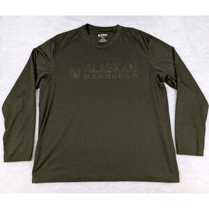 Alaskan Hardgear Shirt Men's XL Green Performance Stretch Long Sleeve Duluth‎